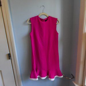 Victoria Beckham for Target Pink Ruffle Hem Sleeveless Dress, Size Small